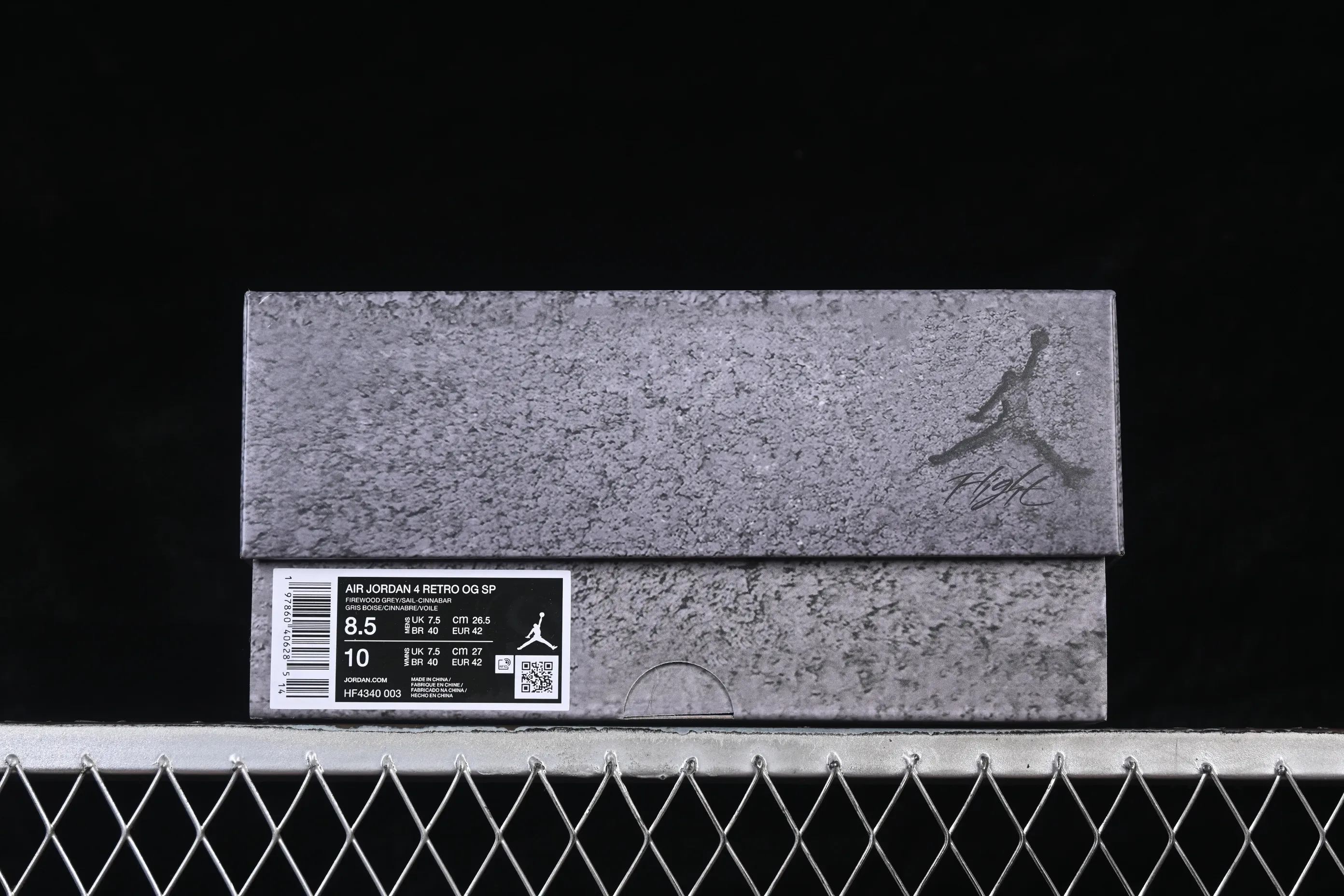 All categories Air Jordan Jordan series basketball shoes Air Jordan 4 Nigel Sylvester x Air Jordan 4 Retro "Grey" AJ4 Joe 4 joint gray brick HF4340-003